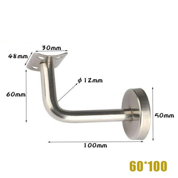 Gerich Handrail Bracket Bannister Wall Support Hand Rail Balustrade Mopstick Strong