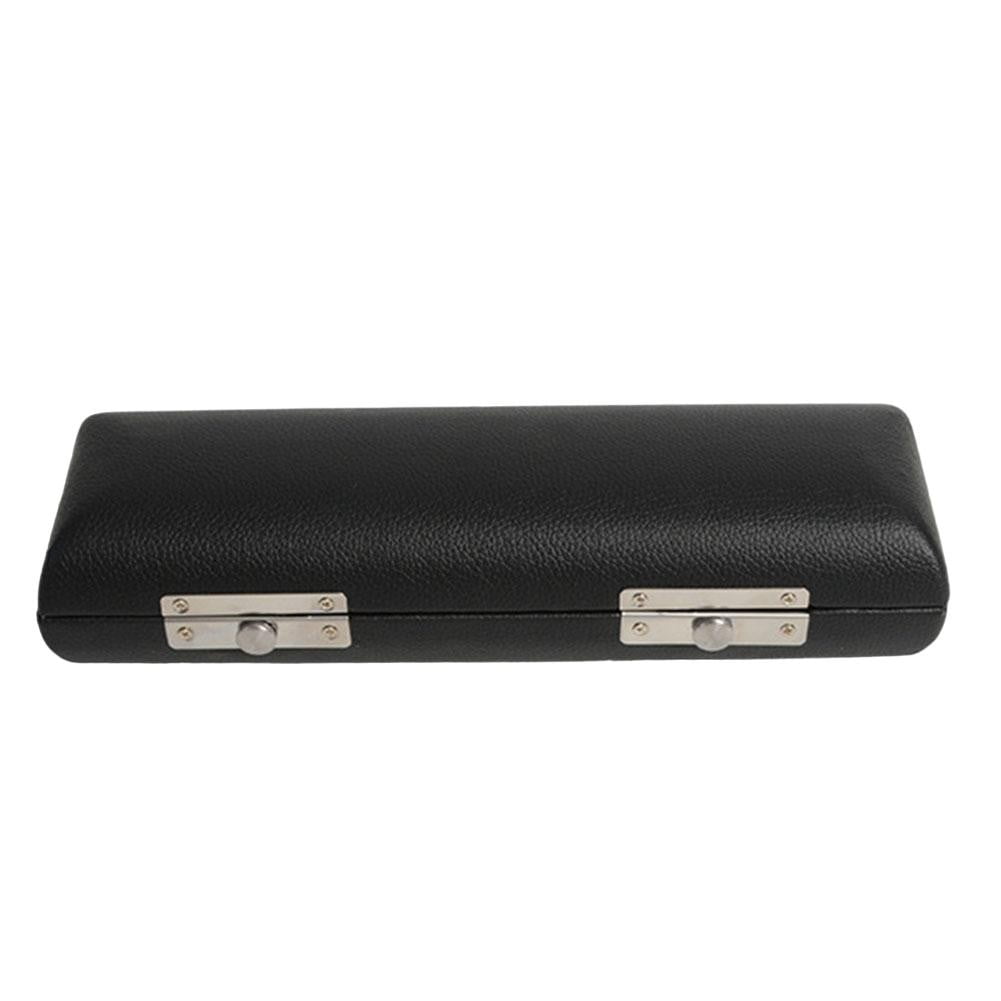 Gerich Lightweight and Compact Black Flute Case Stylish and Reliable PU Leather Bag