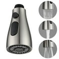 thumbnail image 1 of Gerich Pull Out Spray Shower Head Setting Kitchen Spare Replacement Tap Sprayer 3 Modes, Dish Rinser Head Extendable Tap Faucet Sprayer Head (Brushed) 1 Pcs, 1 of 5