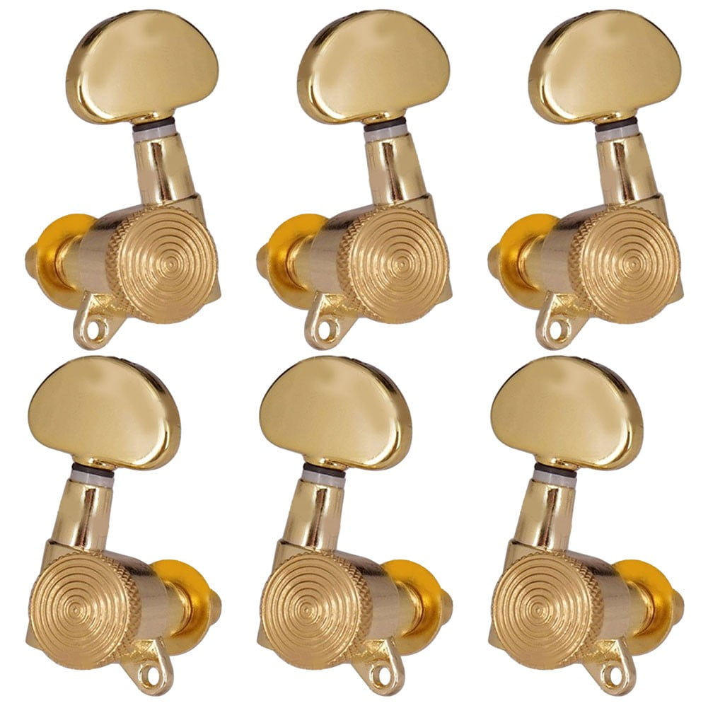 Gerich Set of 6 Gold Locking Machine Heads Tuners for Electric for Acoustic 6 Pack