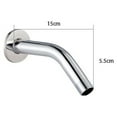 thumbnail image 1 of Gerich Shower Head Extension Arm, 6 inch Extender Straight Angled Extra Hose Pipe Shower Accessory Part,Stainless Steel Finish, 1 of 10