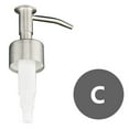 thumbnail image 1 of Gerich Soap Dispenser Pump Head Replacement, Lotion Bottle Dispenser Soap Dispenser Press Head, 304 Stainless Steel Liquid Lotion Pump Spare for Kitchen Bathroom, Silver, 1 of 8