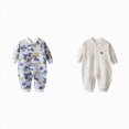 thumbnail image 1 of Gerichy 2PCS Baby Boy Girl Bodysuit Infant Baby Cotton Bodysuits Baby Dinosaur Print Jumpsuit Baby Pajamas Newborn Clothes Long Sleeved Crawling Clothes 0-18 Months, 1 of 6