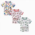 thumbnail image 1 of Gerichy 6-Piece Toddler Boys Outfit Sets Short Sleeve Summer Cotton Crew Neck T-shirts and Shorts for 1t 2t 3t 4t 5t, 1 of 7
