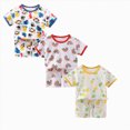 thumbnail image 1 of Gerichy 6-Piece Toddler Boys Outfit Sets Short Sleeve Summer Cotton Crew Neck T-shirts and Shorts for 1t 2t 3t 4t 5t, 1 of 7