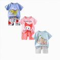 thumbnail image 1 of Gerichy 6 Pieces Infant Toddler Baby Boy Summer Clothes 3 6 12 18 Months 2T 3T 4T 5T Boys Outfits Short Sleeve T-shirts and Shorts Dinosaur Shorts Set, 1 of 7