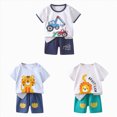 thumbnail image 1 of Gerichy 6PCS Toddler Boys Clothes Baby Boy Outfit Sets Baby Boy Summer Clothes 12 18 24 Month 3T 4T 5T 6T Toddler Boy Outfits Dinosuar Set, 1 of 7