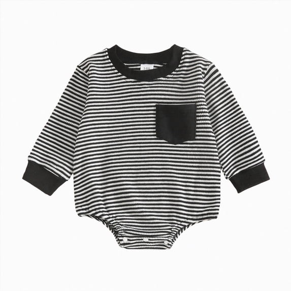 Gerichy Baby Boy Clothes Fall Winter Baby Boy Bubble Romper Long Sleeve Jumpsuit One Piece Outfit 0 3 6 9 12 18 Months Newborn Infant Clothing