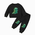 thumbnail image 1 of Gerichy Baby Boy Clothes Toddler Fall Winter Outfit 2T 3T Dinosaur Embroidery Long Sleeve Pullover Tops and Pants Set, 1 of 4