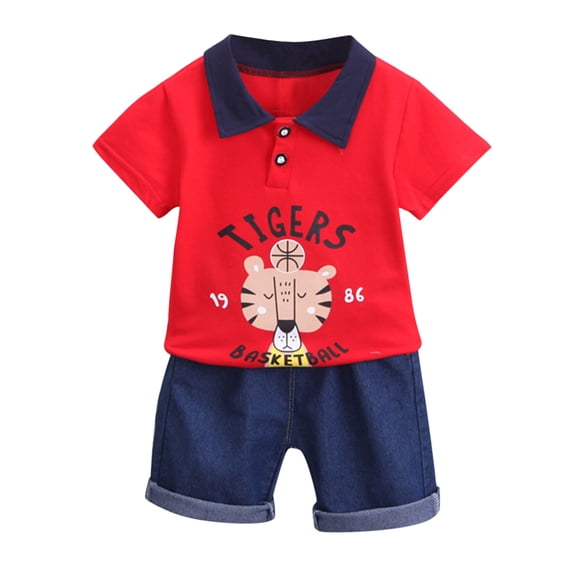 Gerichy Baby Boys 2PCS Shorts Set Mesh Tank Top Shirt and Basketball Shorts Toddler to Big Kid