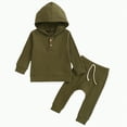 thumbnail image 1 of Winter Baby Boy Clothes Little Boys Autumn Hooded Long Sleeve Stretch 2T-5T Top Pants Set 2-Pieces, 1 of 9