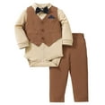 thumbnail image 1 of Gerichy Baby Boys Formal Suit Toddler Gentleman Suit Dress Slim Fit Shirt+Vest+Pants Outfits Toddler Gentleman Set, 1 of 6