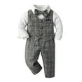 thumbnail image 1 of Gerichy Baby Boys Formal Suit Toddler Gentleman Suit Dress Slim Fit Shirt+Vest+Pants Outfits Toddler Gentleman Set, 1 of 3