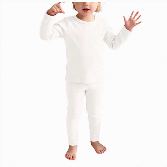 Gerichy Baby Boys Girls Pajama Set Kids Toddler Snug fit Warm Basic Cotton Sleepwear pjs for Home Daily 6M-12T