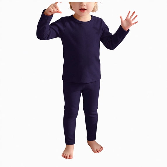 Gerichy Baby Boys Girls Pajama Set Kids Toddler Snug fit Warm Basic Cotton Sleepwear pjs for Home Daily 6M-12T
