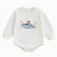 thumbnail image 1 of Gerichy Baby Clothes Bubble Romper Baby Boy Cute Cartoon Embroidery Long Sleeve Sweatshirt Bodysuit Fall Winter Outfit 0-18 Months, 1 of 4