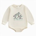 thumbnail image 1 of Gerichy Baby Clothes Bubble Romper Baby Boy Cute Cartoon Embroidery Long Sleeve Sweatshirt Bodysuit Fall Winter Outfit 0-18 Months, 1 of 4