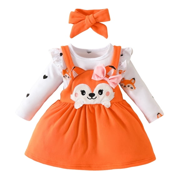 Gerichy Baby Girl Clothes Suspenders Short Sleeve Ribbed Romper Flared Pants Set Headband 3pcs Summer Outfit