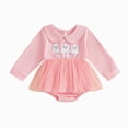 thumbnail image 1 of Gerichy Baby Girl Halloween Romper Dress Long Sleeve Doll Collar Pumpkin Tutu Fall Clothing 0-18 Months, 1 of 7