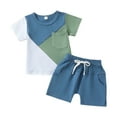 thumbnail image 1 of Gerichy Baby Toddler Boys Shorts CLothes Set, 0 6 12 18 24 Months 2T 3T Short Sleeve Cartoon Letter Print T-shirt with Elastic Waist Shorts Summer Outfit Sports Two Piece Set For Kids, 1 of 6