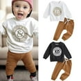 thumbnail image 1 of Gerichy Boy Outfit Fall Winter Clothing Set Boys Long Sleeve Letter Prints Pullover Sweatshirt Tops Pants Outfits, 1 of 1