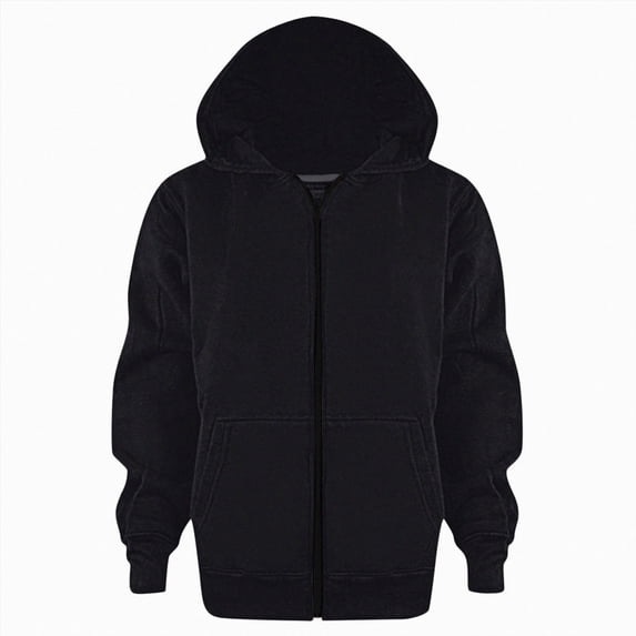 Gerichy Boys Full Zip Hoodie Hooded Sweatshirt Loose Casual Solid Comfy Long Sleeve Jacket with Pockets for Girls and Boys 3T-12T
