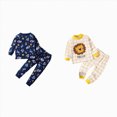 thumbnail image 1 of Gerichy Boys Girls Outfits Set 4 Piece Loungewear Set, Boy Long Sleeve Shirt and Pants Set for Toddlers Girls Fall Clothes Home Clothes Pajama Set, 1 of 6