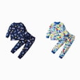 thumbnail image 1 of Gerichy Boys Girls Outfits Set 4 Piece Loungewear Set, Boy Long Sleeve Shirt and Pants Set for Toddlers Girls Fall Clothes Home Clothes Pajama Set, 1 of 6