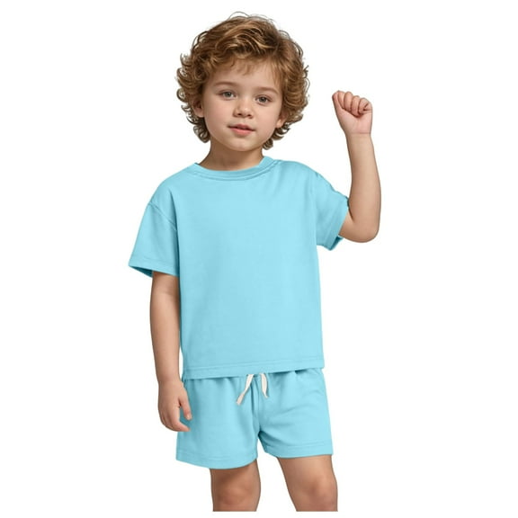 Gerichy Boys Summer Outfits 1-4Years Baby Boys Clothes Set Gentle T-shirt Tops+Shorts Summer Outfits
