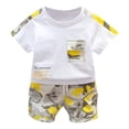 thumbnail image 1 of Gerichy Boys Summer Outfits Toddler Boys Short Sleeve Easter Bunny Prints T Shirt Tops Shorts Child Kids 2PC Set Outfits Clothes, 1 of 9