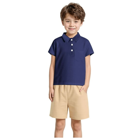 Gerichy Boys Summer Outfits Toddler Boys Summer Short Sleeve Striped Prints Tops Shorts 2PCS Outfits Clothes Set For Children Clothes