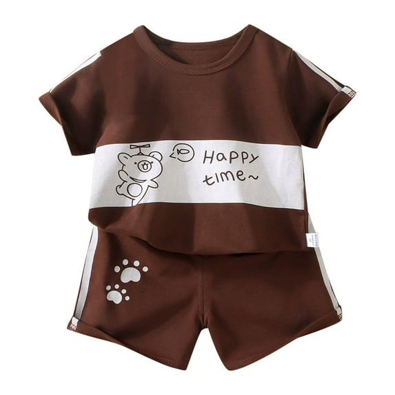 Gerichy Boys Summer Outfits Toddler Kids Baby Boys Summer Gentleman Suit Clothes Short Sleeve T Shirt Tops Shorts Casual 2PCS Outfits Set