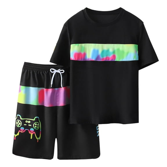 Gerichy Boys Swim Set, 2T 3T 4T 5T Swimsuit Boys Children's Swimsuit Boy Split Swimsuit Cartoon Dinosaur Short Sleeved Quick Drying Sunscreen Boy Swimsuit