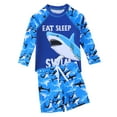 thumbnail image 1 of Gerichy Boys Swim Set, 2T 3T 4T 5T Swimsuit Boys Children's Swimsuits Boys' Two Piece Short Sleeve Swimming Suits Leaf Printed Summer Quick Drying Boys' Swimsuits, 1 of 5