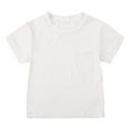 thumbnail image 1 of Gerichy Boys Tshirts Baby Boys T Shirts Kids Short Sleeve Pocket Shirt Crewneck Summer Basic Tee Tops, 1 of 5