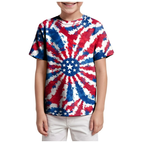 Gerichy Boys Tshirts,Boys 4th of July Shirt Boys Short Sleeve Tops Comfortable Breathable Fashion Boys Short Sleeve Tops