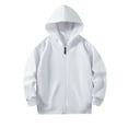 thumbnail image 1 of Gerichy Coat for Kids Boys Long Up Kids Top Sleeve Sweatshirt Hoodie Girls Color Solid Zip Jackets Boys Coat&jacket for Boys and Girls Toddler Unisex Hoodies for Boys Girls Winter Fall Coat Jacket, 1 of 5