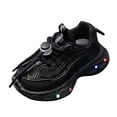 thumbnail image 1 of Gerichy Girl Shoes Shoes for Girls Kids Children Tennis Sports Gym Running Sneakers Black Black,30, 1 of 5
