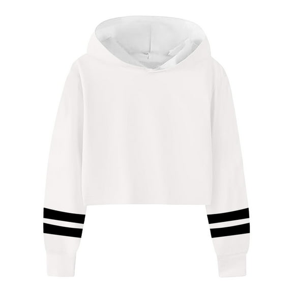 Gerichy Girls Hoodies Sweatshirt Kids Crop Tops Girls Striped Long Sleeve Fashion Hoodies Pullover Sweatshirts Winter Tops Plus Size Tops Girls Crewneck Oversized Sweatshirt Long Sleeve Pullover Tops