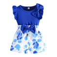 thumbnail image 1 of Gerichy Girls Summer Outfits, Girls Clothes T Shirt Tops Floral Suspender Shorts Ruffle Sleeve Outfits Headband Set Spring Summer, 1 of 9