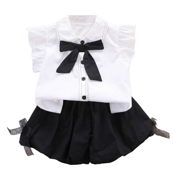 Gerichy Girls Summer Outfits, Girls Solid Color Cotton And Linen Retro Versatile Sleeveless Vest Shorts Two Piece Set