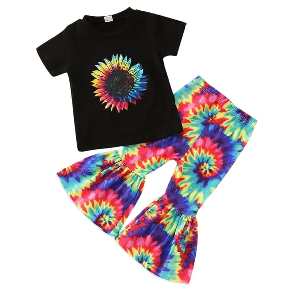 Gerichy Girls Summer Outfits, Toddler Girls Ruched Solid Tops Shorts Set Casual Clothes Outfits