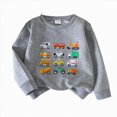 thumbnail image 1 of Gerichy Kids Christmas Sweatshirt Toddler Boys Girls Round Neck Car Printed Shirt Tops Outfit 18M-5T, 1 of 7