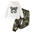 thumbnail image 1 of Gerichy Kids Girl Fall Outfits Clothes Children Girls Long Sleeve Letter Graphic Print Hoodie Sweatshirt Pants Set 2Pcs Winter Clothing for Little Girl Sweatshirt And Trousers, 1 of 6