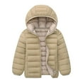 thumbnail image 1 of Gerichy Little Boys Girls Winter Warm Puffer Coats Jackets Hooded Down Coat Outerwear Boy Girls Coat Winter Lightweight Jackets Hooded Outerwear Kids Fall Jacket Girls Light Jacket for Kids, 1 of 2