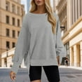 thumbnail image 1 of Gerichy Long Sleeve Shirts for Women Crewneck Sweatshirt Women Tunic Shirt Oversized Drop Shoulder Tops Long Sleeve Shirts for Wome, 1 of 6