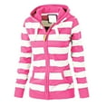 thumbnail image 1 of Gerichy Long Sleeve Shirts for Women Women Ladies Zipper Tops Hoodie Hooded Sweatshirt Coat Jacket Casual Slim Jumper, 1 of 4