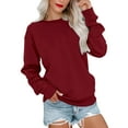 thumbnail image 1 of Gerichy Long Sleeve Tops for Women Casual Womens Sweatshirts Long Sleeve Crewneck Tops Oversized Pullover Shirts for Women, 1 of 5