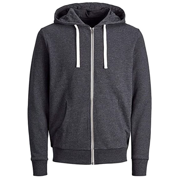 Gerichy Men's Rival Fleece Full Zip Hoodie Dark Gray,3XL