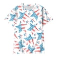 thumbnail image 1 of Gerichy Shirts for Boys Boys Tshirt Toddler Boys Girls Summer Short Sleeve Independence Day Style Cartoon Print T Shirt Tops Casual Shirt Children's Clothing, 1 of 4